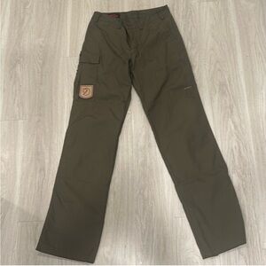 Fjallraven Olive Straight Leg Trousers